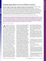 Feeding aquaculture in an era of finite resources
