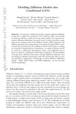 Distilling Diffusion Models into Conditional GANs