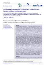 Antimicrobial consumption and resistance in bacteria from humans and food-producing animals