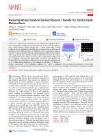 Nanoimprinting Solution-Derived Barium Titanate for Electro-Optic Metasurfaces