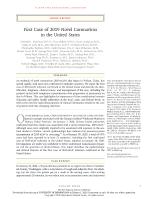 First Case of 2019 Novel Coronavirus in the United States