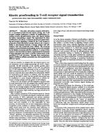 Kinetic proofreading in T-cell receptor signal transduction (protein-tyrosine kinase/major histocompatibility complex/mathematical model)