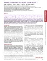 Bayesian Phylogenetics with BEAUti and the BEAST 1.7