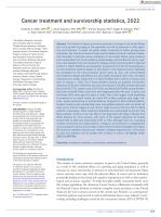Cancer treatment and survivorship statistics, 2022