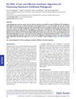 IQ-TREE: A Fast and Effective Stochastic Algorithm for Estimating Maximum-Likelihood Phylogenies