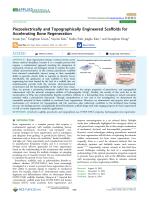 Piezoelectrically and Topographically Engineered Scaffolds for Accelerating Bone Regeneration