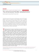 Two-dimensional flexible nanoelectronics
