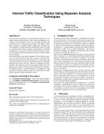 Internet Traffic Classification Using Bayesian Analysis Techniques