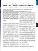Emerging infectious disease and the loss of biodiversity in a Neotropical amphibian community