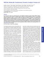 MEGA6: Molecular Evolutionary Genetics Analysis Version 6.0