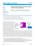 3D-Printed MOF Monoliths: Fabrication Strategies and Environmental Applications