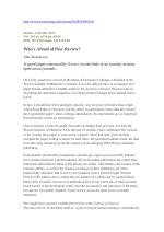 Who's Afraid of Peer Review?