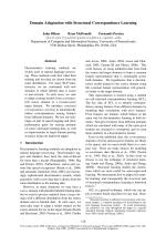Domain Adaptation with Structural Correspondence Learning