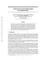 A Recurrent Latent Variable Model for Sequential Data