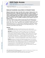 Balanced Crystalloids versus Saline in Critically Ill Adults