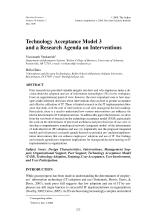 Technology Acceptance Model 3 and a Research Agenda on Interventions