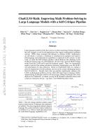 ChatGLM-Math: Improving Math Problem-Solving in Large Language Models with a Self-Critique Pipeline