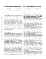 Exploiting Unintended Feature Leakage in Collaborative Learning