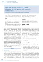Prevalence and correlates of adult attention-deficit hyperactivity disorder: meta-analysis