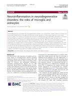 Neuroinflammation in neurodegenerative disorders: the roles of microglia and astrocytes