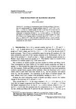 THE EVOLUTION OF RANDOM GRAPHS