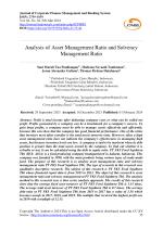 Analysis of Asset Management Ratio and Solvency Management Ratio