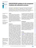 ESGO/ESTRO/ESP guidelines for the management of patients with endometrial carcinoma
