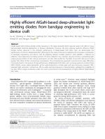 Highly efficient AlGaN-based deep-ultraviolet light-emitting diodes: from bandgap engineering to device craft
