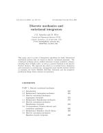 Discrete mechanics and variational integrators