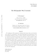 The Holographic Weyl Anomaly