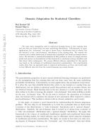 Domain Adaptation for Statistical Classifiers