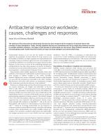 Antibacterial resistance worldwide: causes, challenges and responses