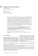 Multidimensional Access Methods