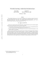 Provably learning a multi-head attention layer