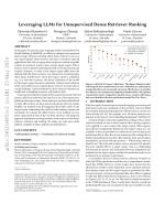 Leveraging LLMs for Unsupervised Dense Retriever Ranking