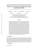 FreeStyle: Free Lunch for Text-guided Style Transfer using Diffusion Models