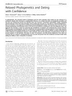 Relaxed Phylogenetics and Dating with Confidence
