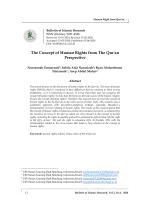 The Concept of Human Rights from The Qur'an Perspective