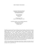 ASSESSING HIGH HOUSE PRICES: BUBBLES, FUNDAMENTALS AND MISPERCEPTIONS
