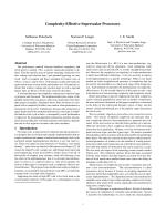 Complexity-Effective Superscalar Processors