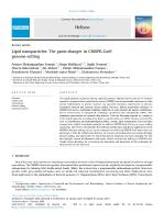 Lipid nanoparticles: The game-changer in CRISPR-Cas9 genome editing