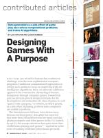 Designing Games With A Purpose