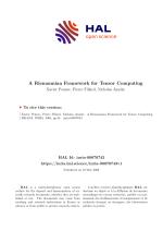 A Riemannian Framework for Tensor Computing