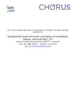 Quasiparticle band structure calculation of monolayer, bilayer, and bulk MoS_{2}