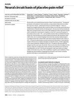 Neural circuit basis of placebo pain relief