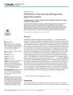 MUMmer4: A fast and versatile genome alignment system
