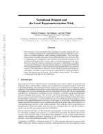 Variational Dropout and the Local Reparameterization Trick