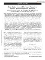 Drug-Eluting Stent and Coronary Thrombosis: Biological Mechanisms and Clinical Implications