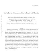 An Index for 4 dimensional Super Conformal Theories