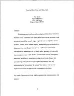 Perceived Risk, Trust, and Democracy